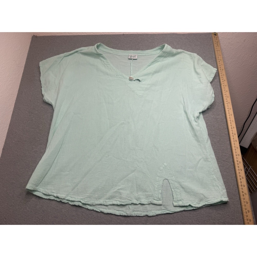 Oh My Gauze Oversize Lagenlook Boho Gauze 3 minimalist Light Teal